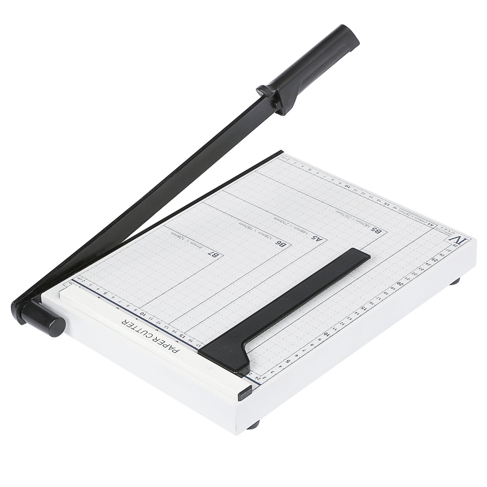 Paper Cutter Trimmer Craft Guillotine Professional Photo Paper Cutting Machine for Home Office (White-32 x 25 x 3cm) Heavy Duty  A4 B5 A5 B6 B7. 