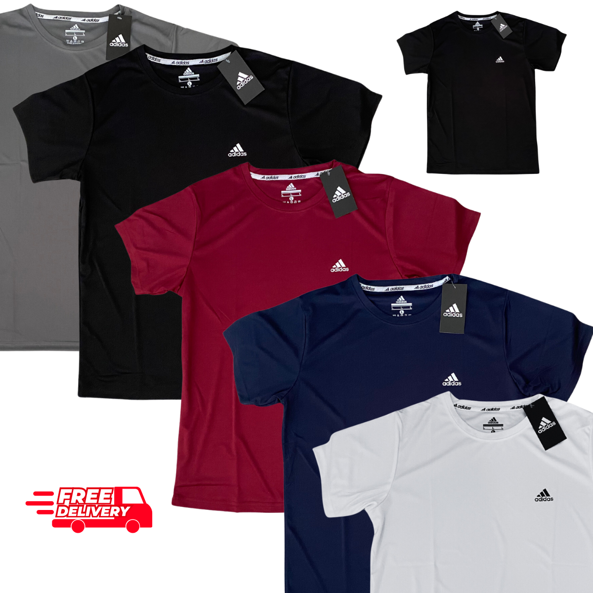 Adidas Men's T-Shirt Dri-Fit Short Sleeve Tops Sports Gym