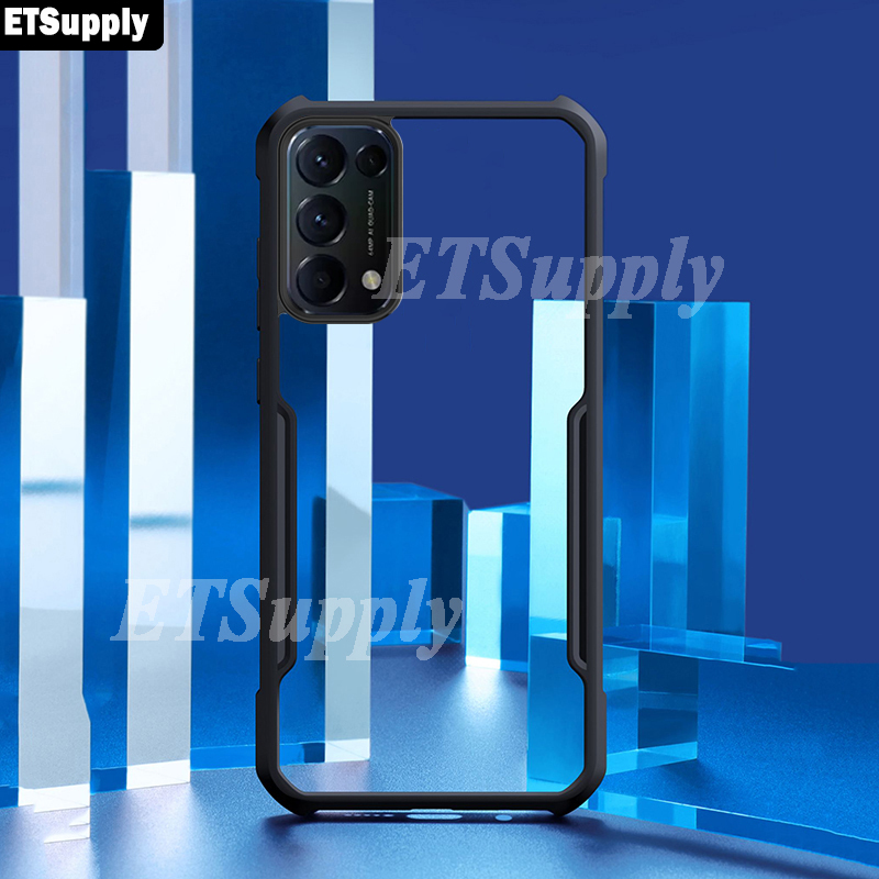 For OPPO A74 5G Armor Case Transparent Hard Cover Full Protector Back Cover for Oppo A74 5G. 
