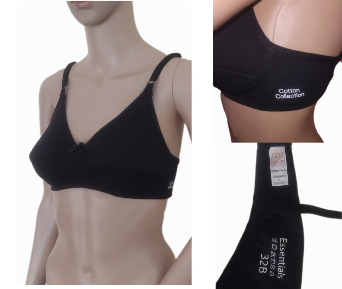 Rik Global Brands Cotton 1 Bra + 3 soft Cotton Panties. 