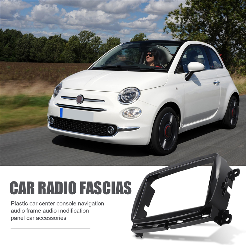 SRIWEN Car Radio Fascias Frame for 500 2015 Android Big Screen Kit Fascia Frame 2din Car Dvd Frame. 