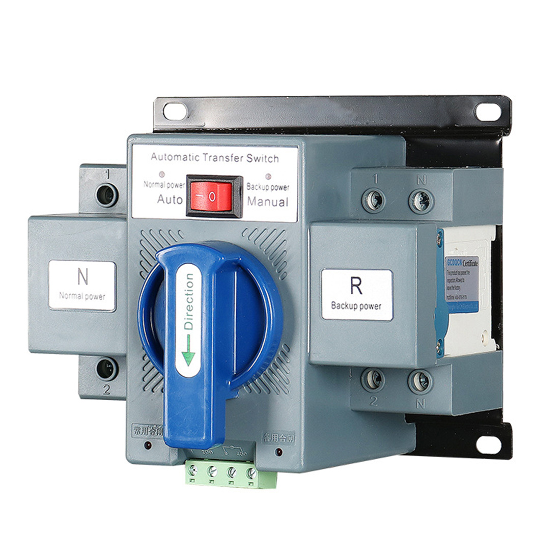 Trip switch 2P 63A 230V MCB Type Dual Power Automatic Transfer Switch. 