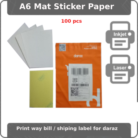mat sticker paper