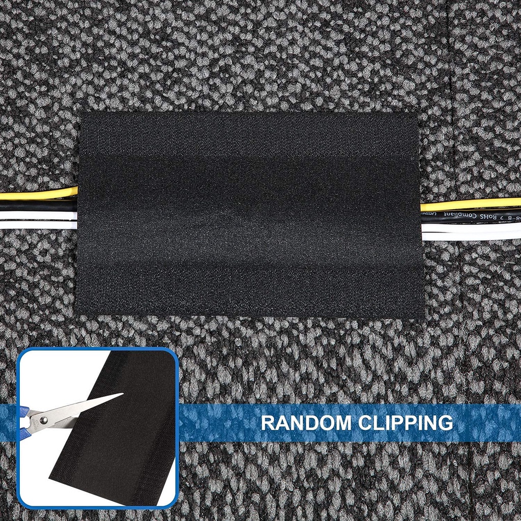 3M Cable Grip Strip Floor Cable Cover / Protect Cords Cable Protector Cable Management /Floor Cable Cover Used to Hold The Cable in Place, Protect. 