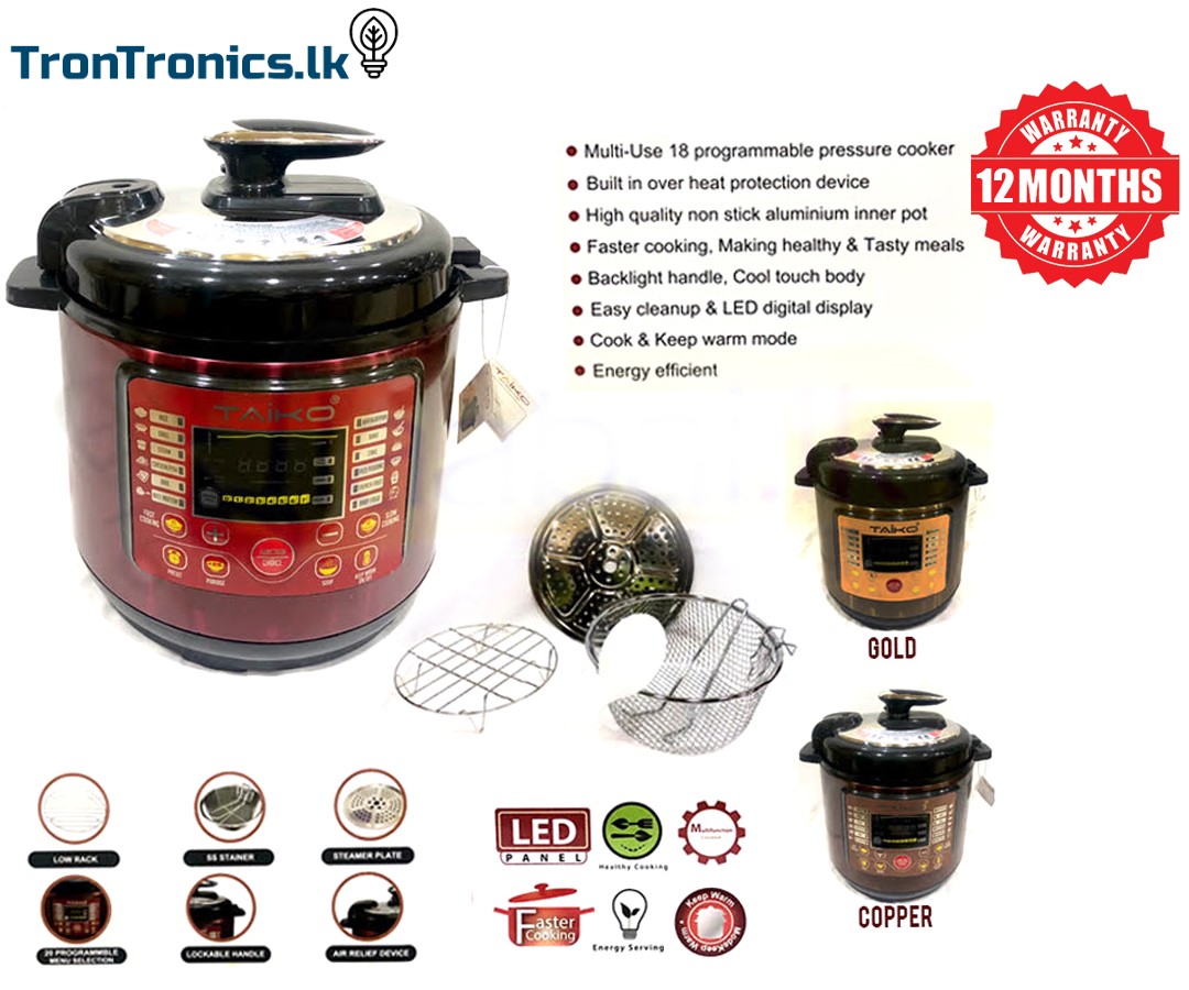 TAIKO Multi Pressure Cooker 6L/2.8l - PRO6000. 