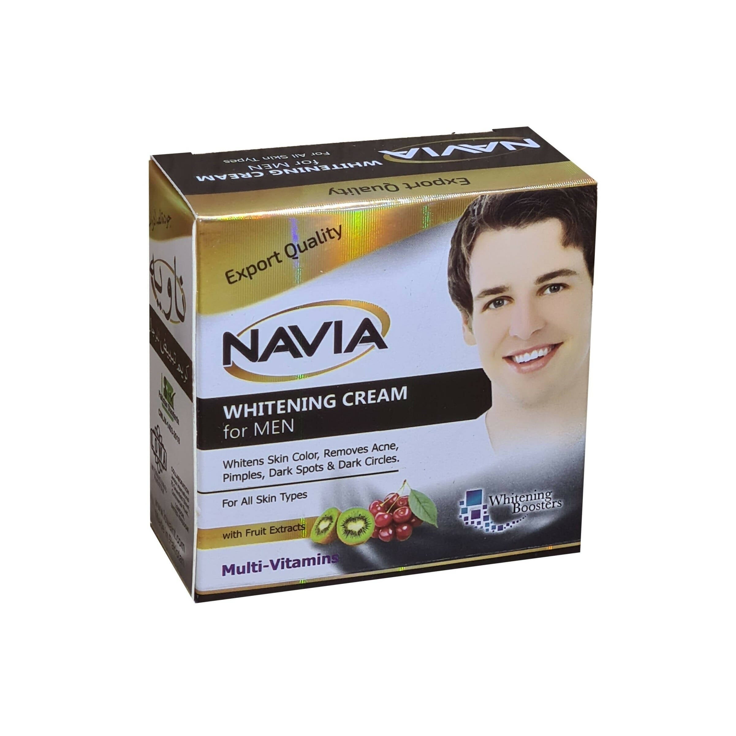 Navia Men Beauty Night Fairness Cream Nmfc 30g with Fruit Extracts Multi-Vitamin for Skin Lightening. 