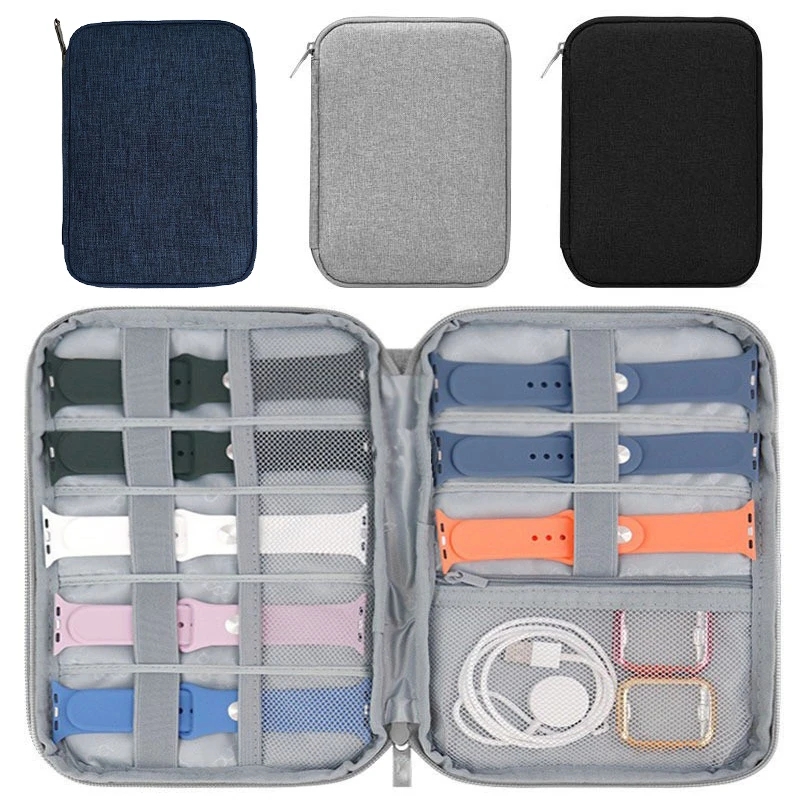 【ZIME】Watchband Box For Apple watch series ultra 9 8 7 SE 6 Strap Organizer Holder Bag Storage Case samsung galaxy watch4/5/6 active 2. 