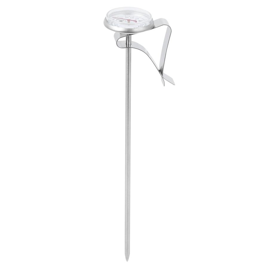 Adjustable Hanging Coffee Foaming Thermometer Dial Temperature Gauge with Clip Kitchen Tools For The Drinks Chocolate Milk. 