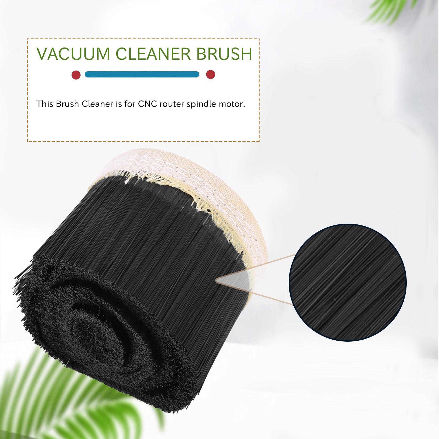 OYPFXMI Brush Vacuum Cleaner Dust Collector Engraving Machine Dust Cover for CNC Router Spindle Motor (70 mm). 