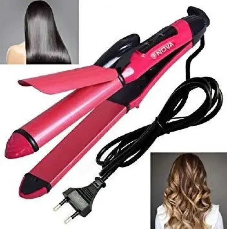 Nova Beauty 2 In 1 Hair Beauty set Professional Pink Aluminum