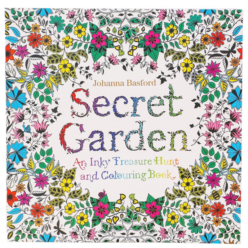 English Anti-Stress Coloring Book for Kids Adult DIY Toys School Craft Art Drawing Dupply Painting Art Graffiti Book Toy. 