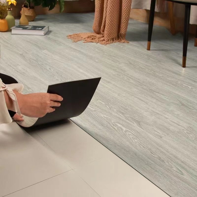 wall stickers Self-Adhesive Wood Grain Floor Wallpaper Waterproof Wall Sticker Bedroom Living Room T et Kitchen Home Decor Floor Sticker