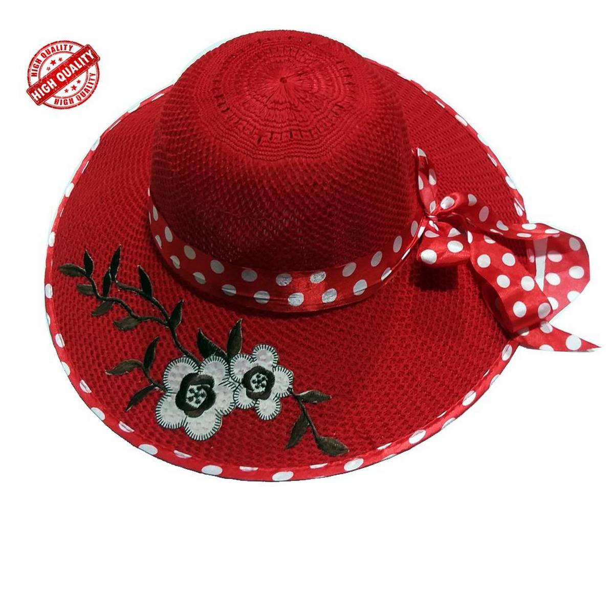 Womens Flower Summer Ribbon Decor 