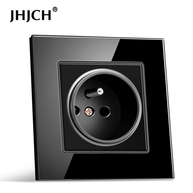 JHJCH French standard plug, French power 16a 220V grounding socket, child protection. 