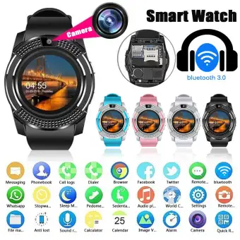 v8 smart watch waterproof