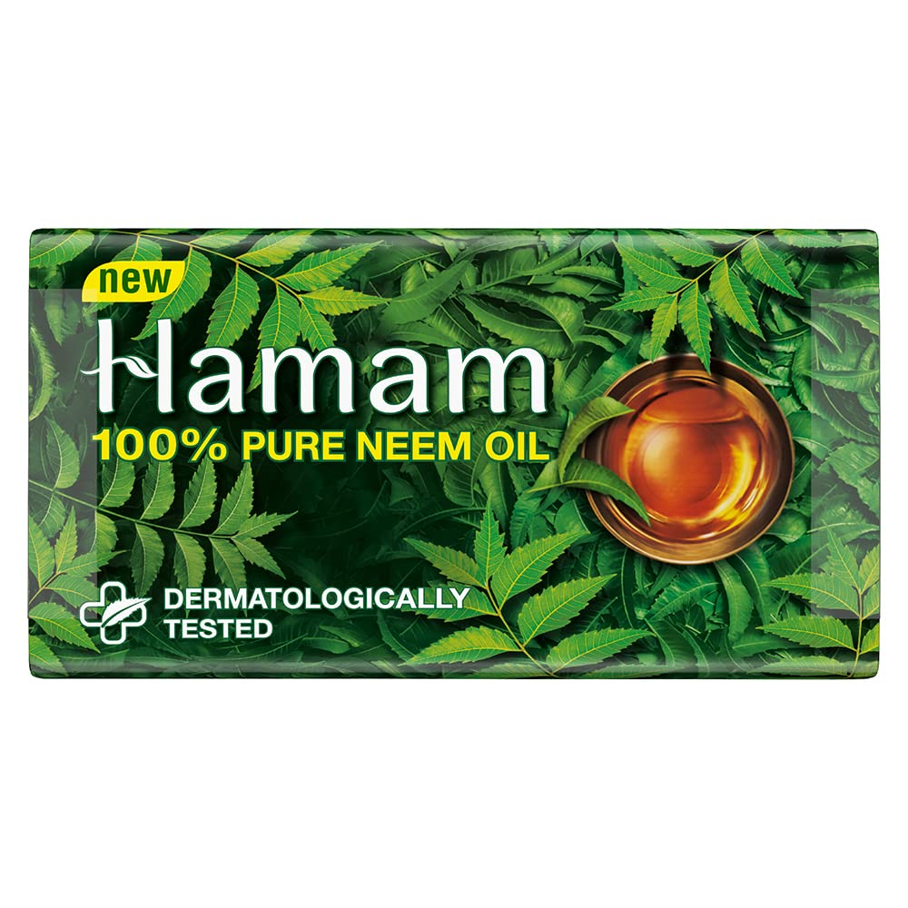 Hamam Soap Bar 100gm -  Hamam Neem SOAP Bar 100g  (Made in India) - 1 PCS. 