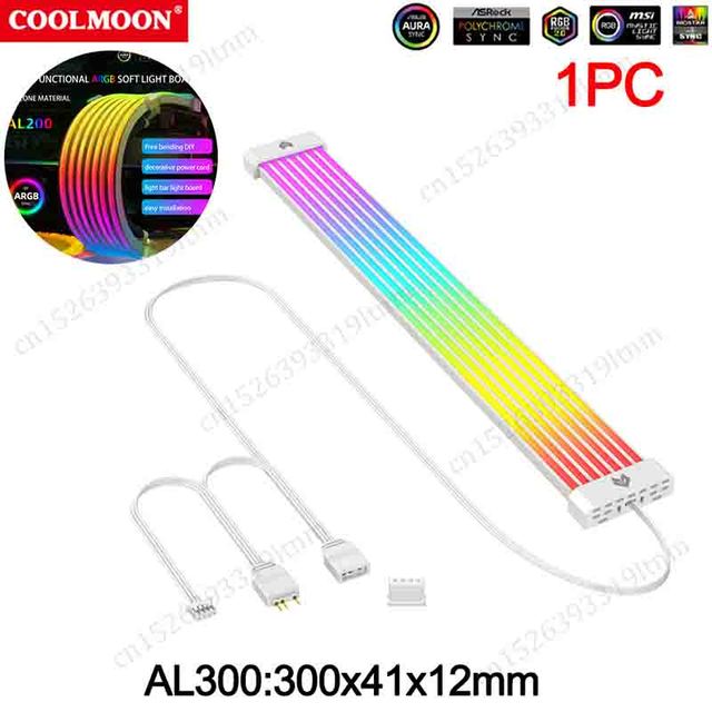 Coolmoon Pc Case Extension Rgb Cable Graphics Motherboard Power Supply ...
