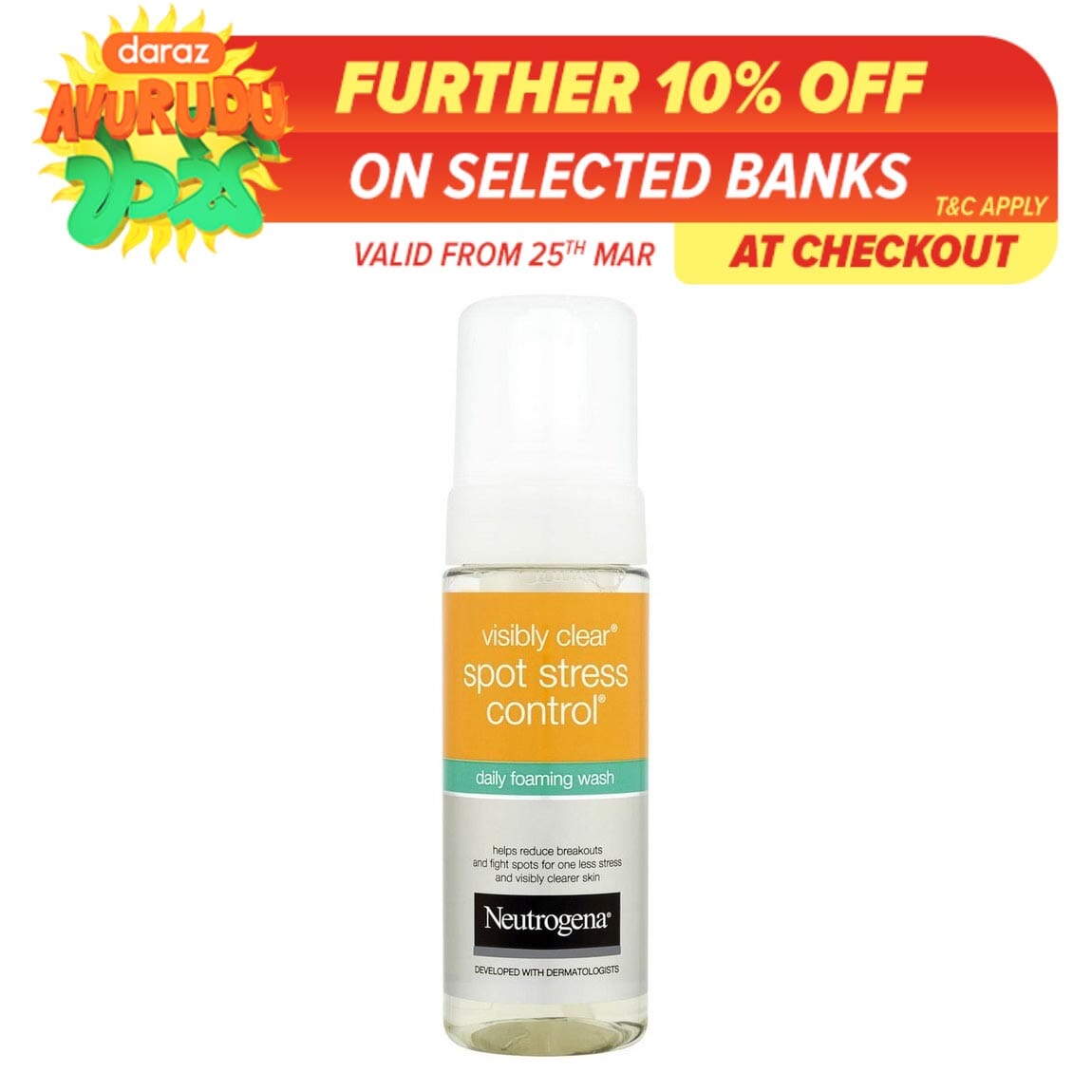 neutrogena spot stress control foam wash