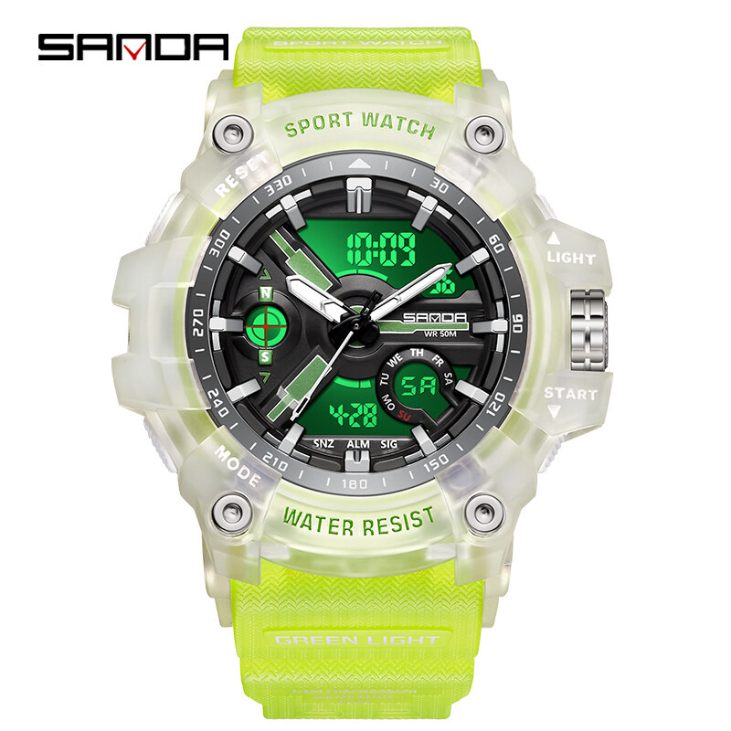 【Miga Plaza】 Fall-resistant Military Multi-display Dial Luminous Luxury Quartz Watch Gift SD3179-14. 