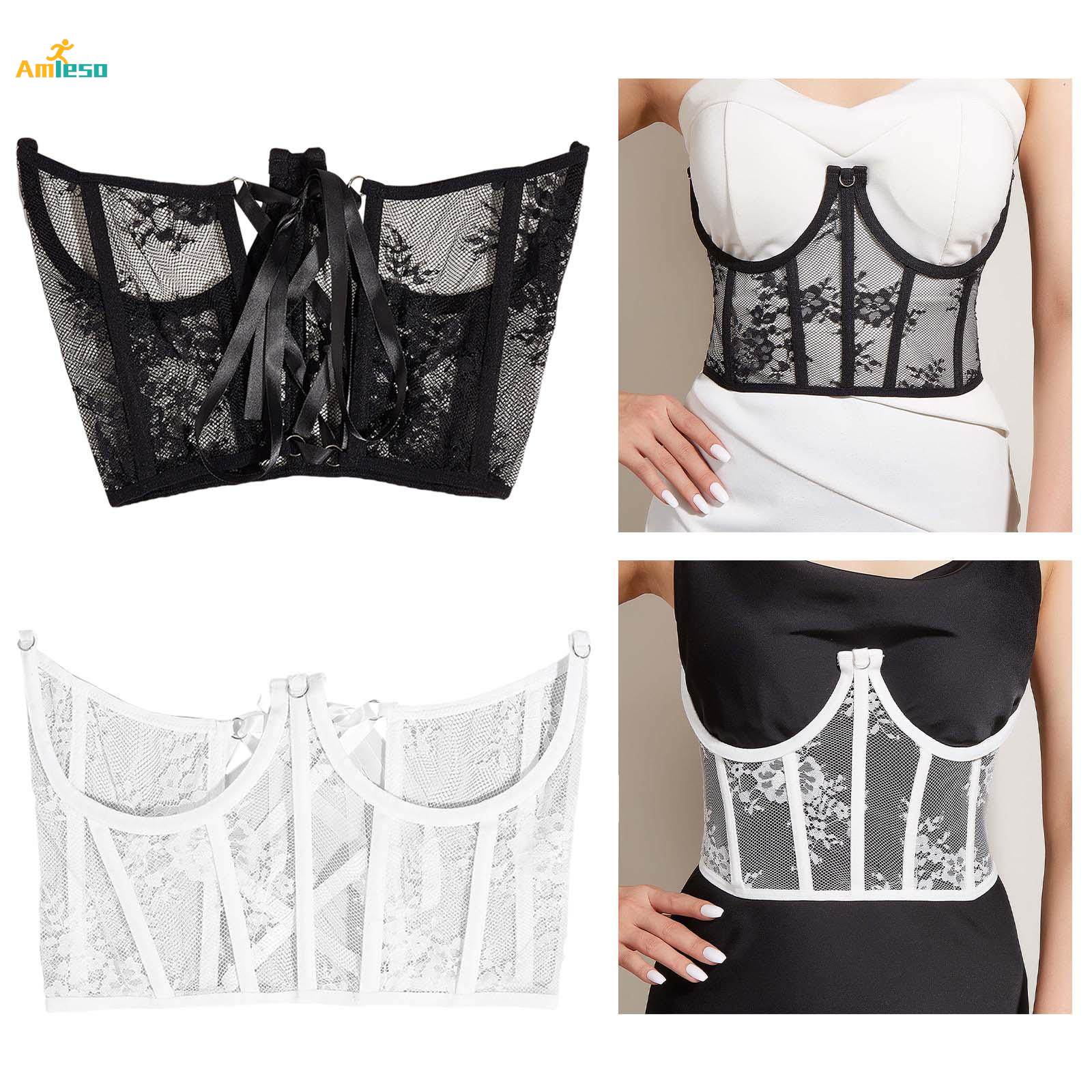 Underbust Corset Belt, Waist Corset, Lace Open Cup Corset, Short Torso Underwire Boned Corset, Underboob Waist. 