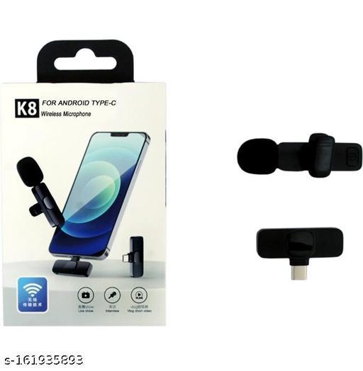K8 Wireless Lavalier Microphone Portable Mini Mic for iPhone Android