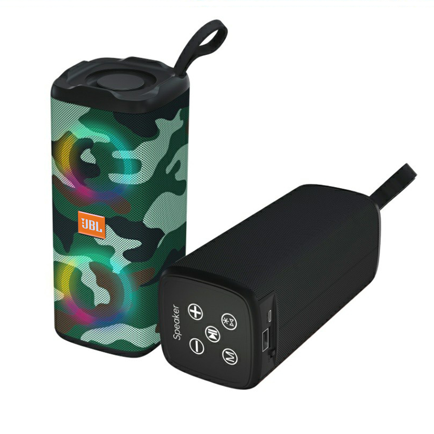 LM 882 Portable Wireless JBL Bluetooth Speaker RGB Lights & Extra Bass