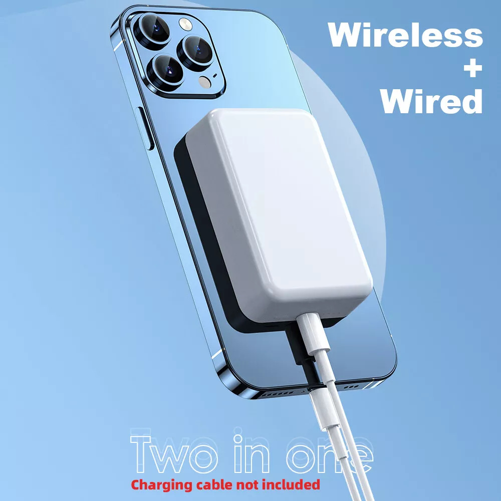 Apple Magsafe Battery Pack 5000mAh / 10000mAh Wireless Magnetic PowerBank for Iphone. 
