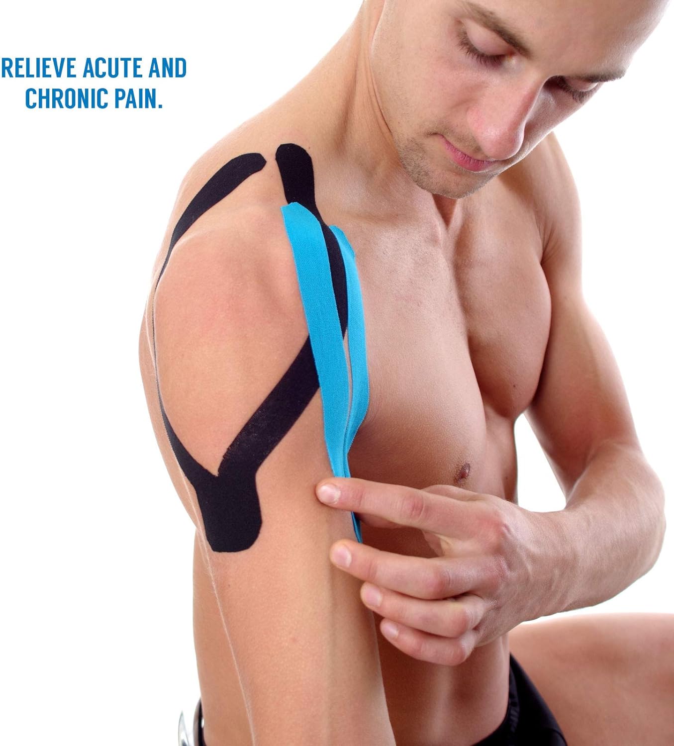 5m Sports Kinesiology Tape Roll of Elastic Water Resistant Tape for Support & Muscle Recovery Quality Sports Tape Muscle Tape Support Physio Tape Kinetic for Knee Shoulder and Elbow - Multi Purpose Kinesiology Tapes, Body Tape, Boob Tape, Trans Tape, K Ta. 