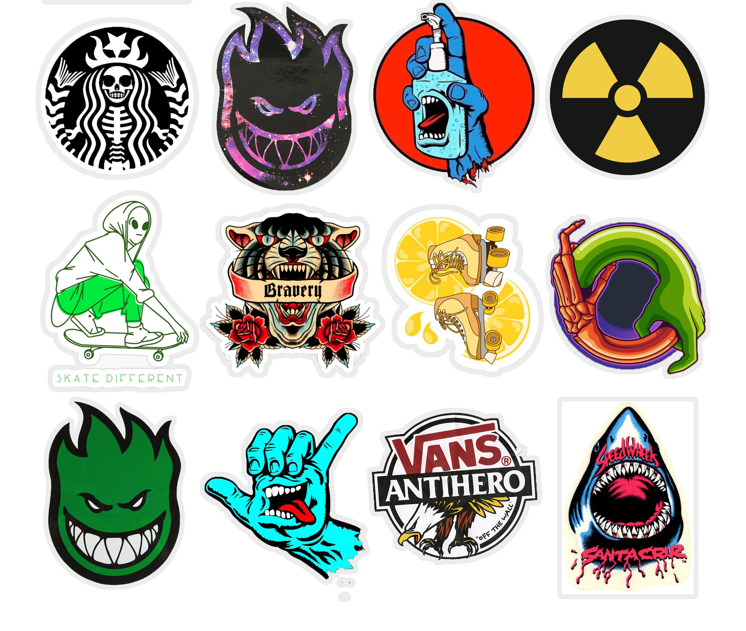 20/40pcs Fashion Brand Stickers Logo Signs Symbols Stickers for Laptop Scrapbook Journal Kids Girls Boys Stickers. 