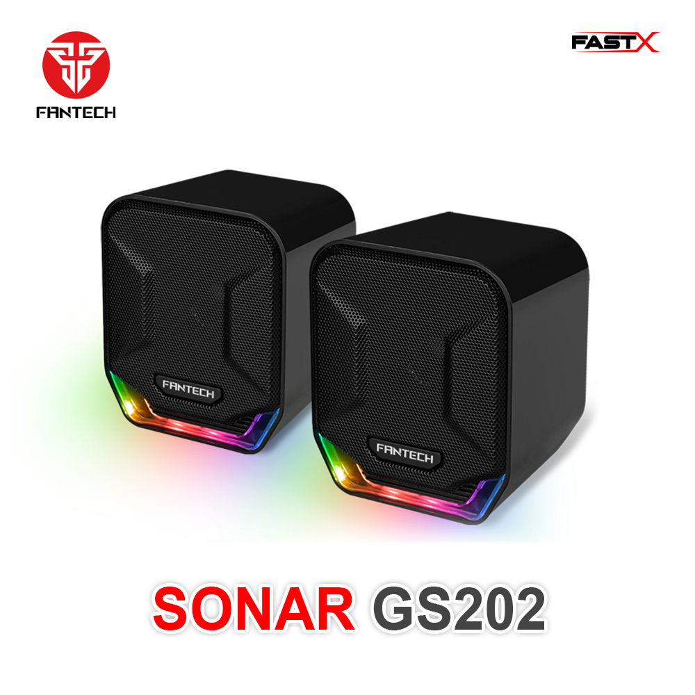 Fantech sonar gs202 rgb gaming speaker. 