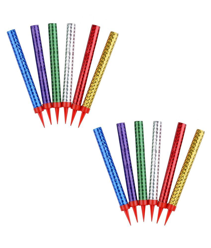 Sparkler Candles for Birthday and Wedding Cakes – Pack of 6 Candles. 