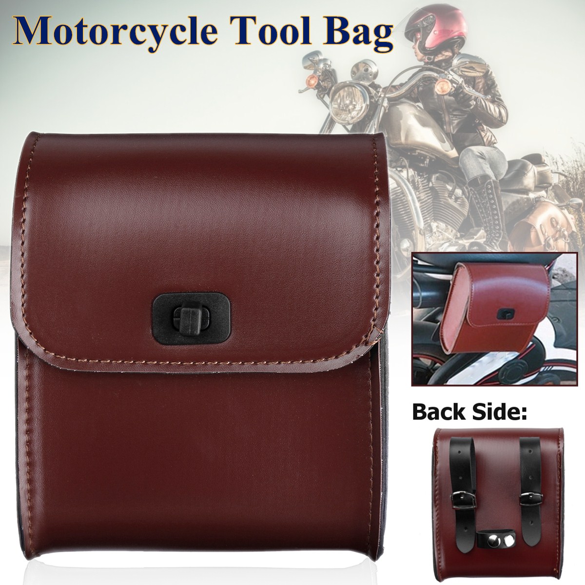 leather motorcycle tool bag