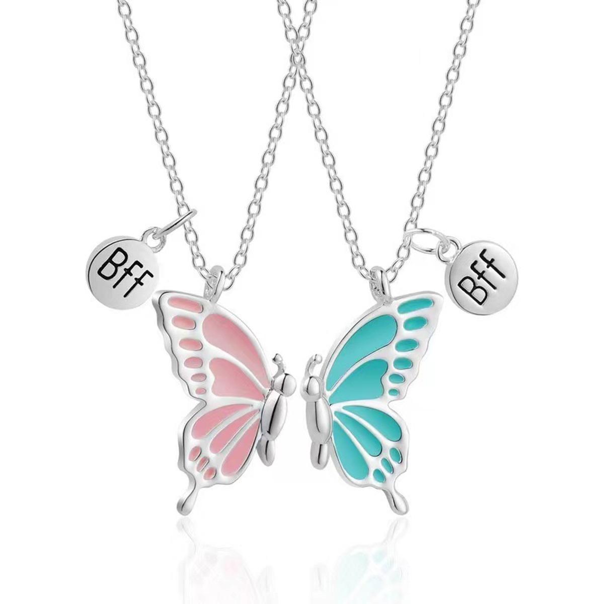 2 Pcs Set Best Friend Necklace BFF Cute Charm Heartshaped Koala Friendship Necklaces Friends Jewelry for Womens Grils