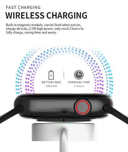 Hw S7 Pro Smart Watch Black For Men Women Kids. 