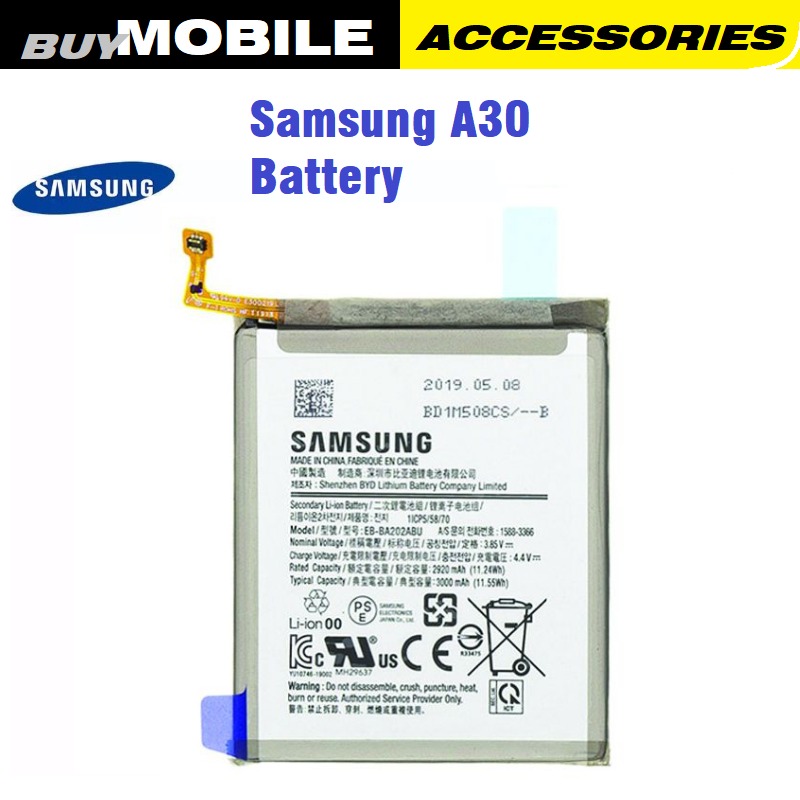 samsung galaxy a30 battery capacity