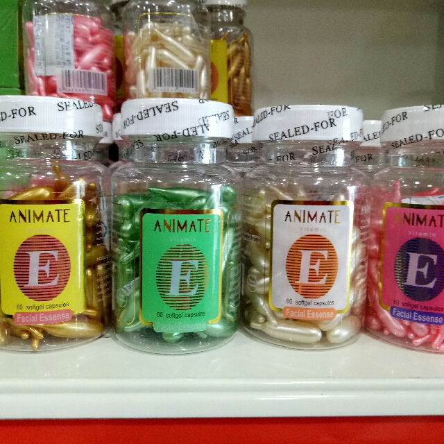 Animate Vitamin E Facial Capsules Serum Oil Enriching with Aloe Vera 11. 