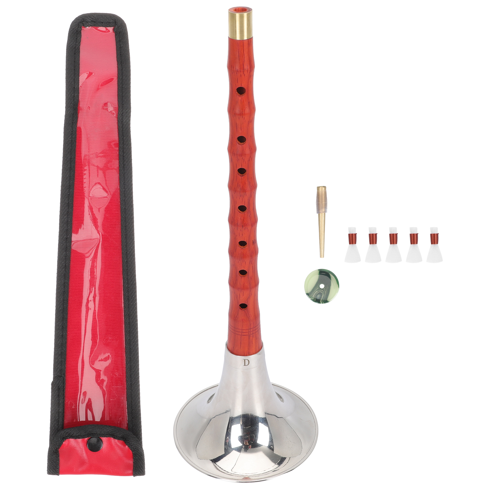 【Clearance Markdowns】Practical Music Instrument Beginners Use Suona National Musical Instruments Wood Crafts for Traditional Wooden. 