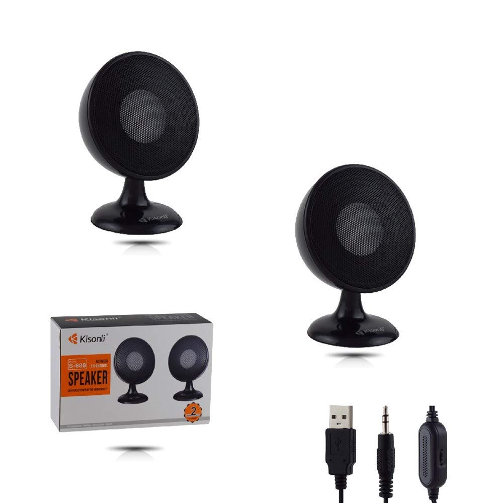 S888 Ultra Loud Subwoofer Kisonli USB 2.0 Multimedia Speaker For PC & Laptop Daraz.lk