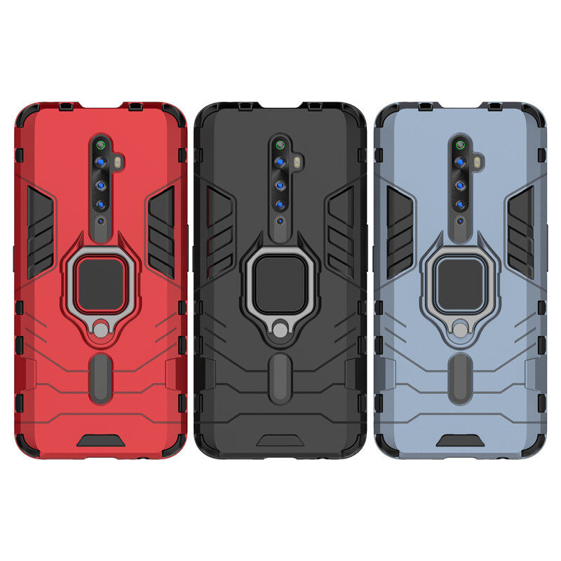 lthmy for OPPO Reno 2F Case Silicone Hard Plastic Armor Back Phone Cover Casing Shockproof. 