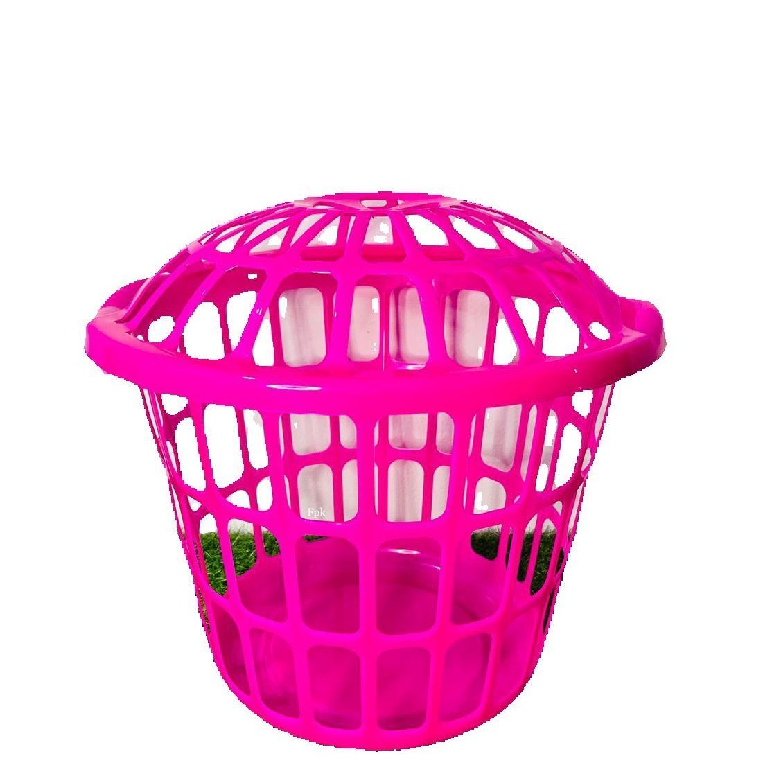 Pink baby best sale laundry basket