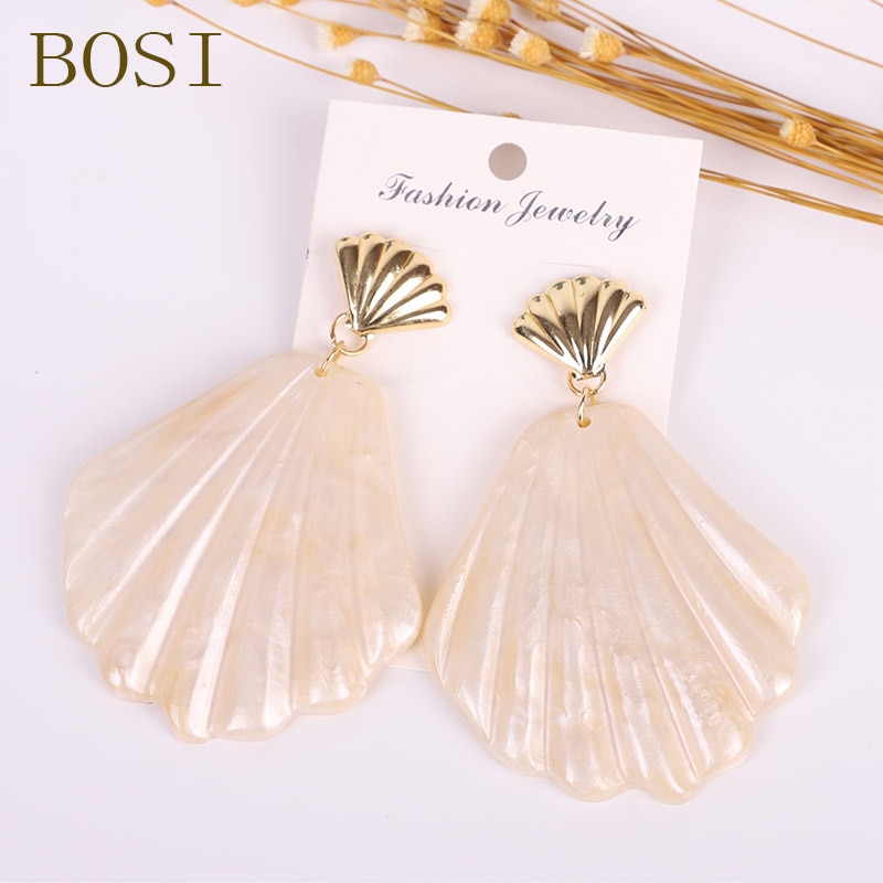 shell shape earrings