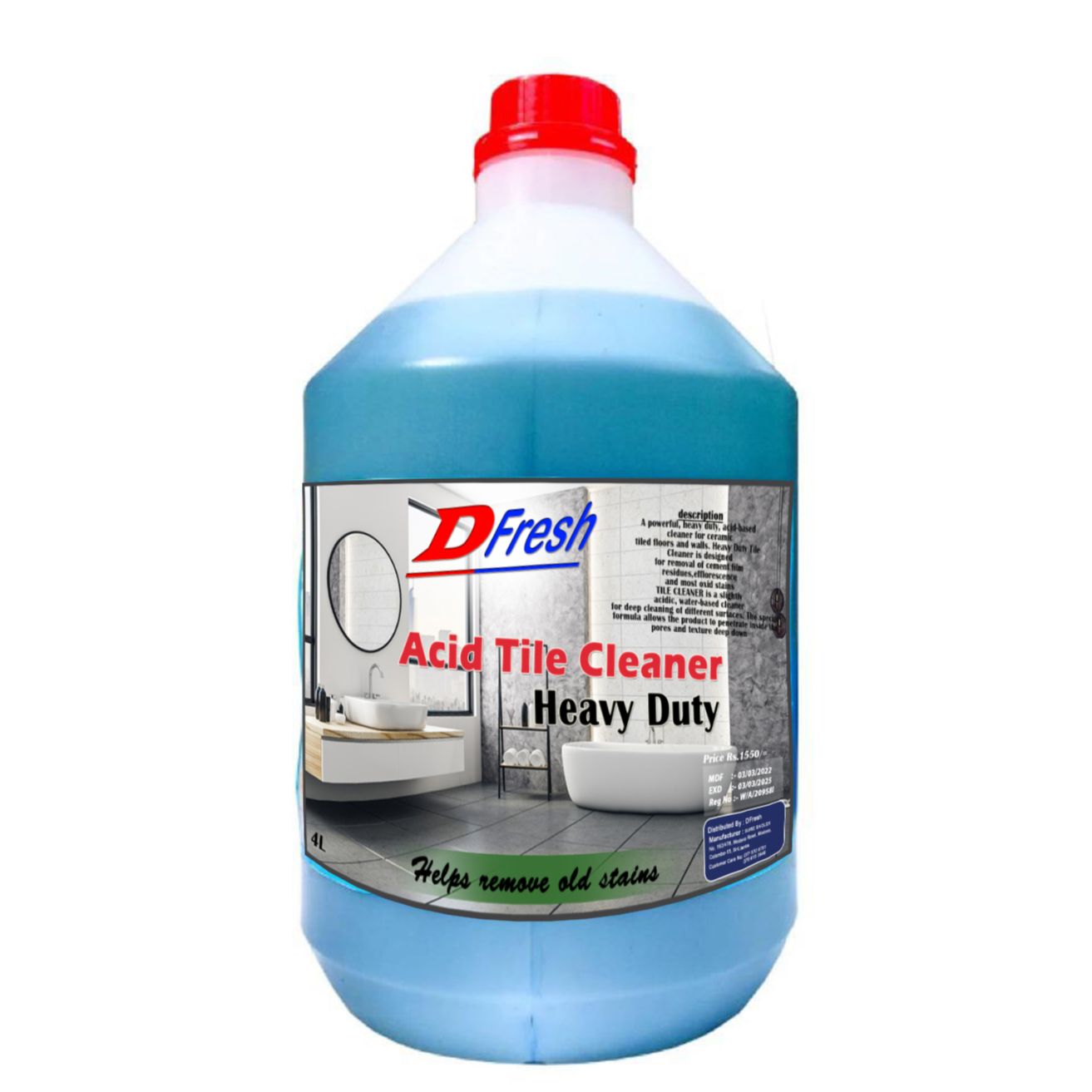 Acidic on sale tile cleaner