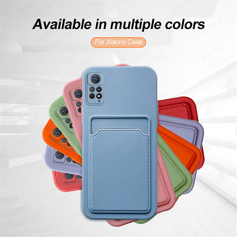 For Xiaomi Redmi Note 11 Pro Plus 5G Case Candy Wallet Card Slot Soft Silicone Back Cover On Xiaomi Redmi Note11 ProPlus 5G Camera Shockproof Fundas Multi-color Optional Anti-drop. 