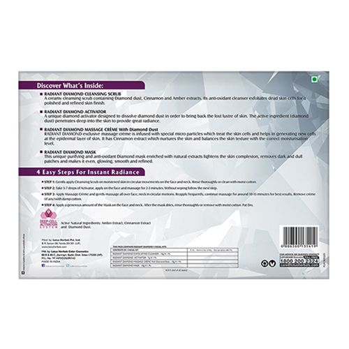 Lotus herbals radiant diamond facial kit. 