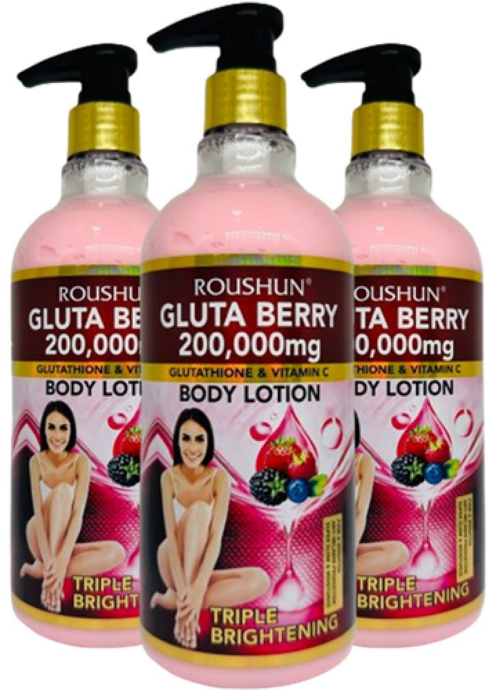 ROUSHUN (rggl) GLUTA Berry 200,000mg GLUTATHIONE & Vitamin C Body Lotion  500ml | Daraz.lk