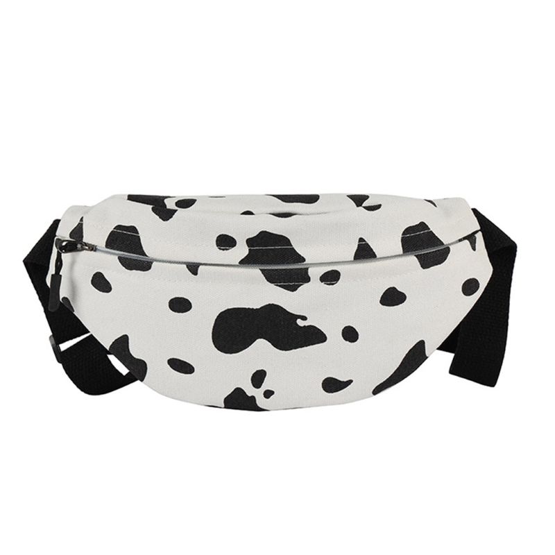 【Hottest Trends】Women Cow Print Waist Fanny Pack Belt Pouch Travel Hip Bum Shoulder Bag Purse Bag Hot