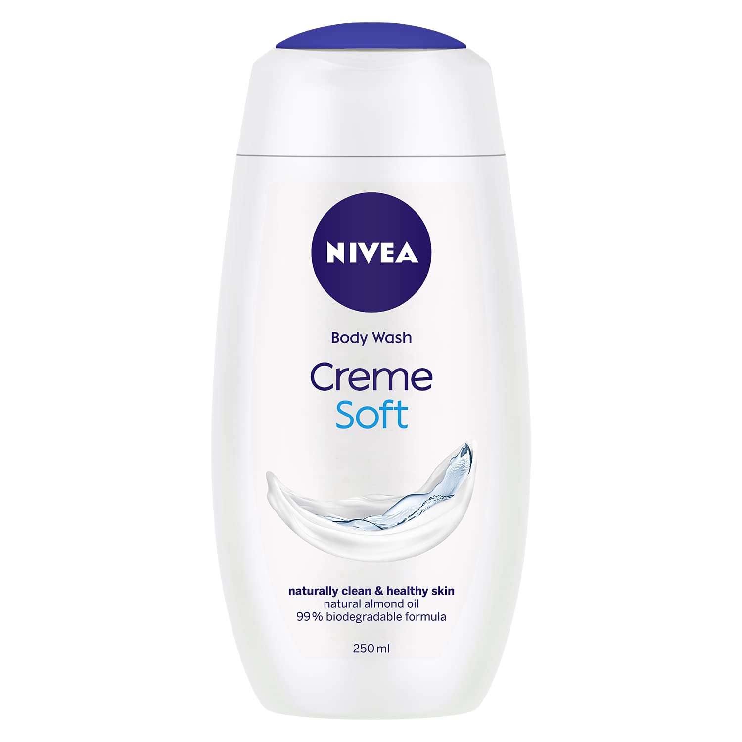 NIVEA Crème Soft 250ml Body Wash Shower Gel with Natural Almond Oil