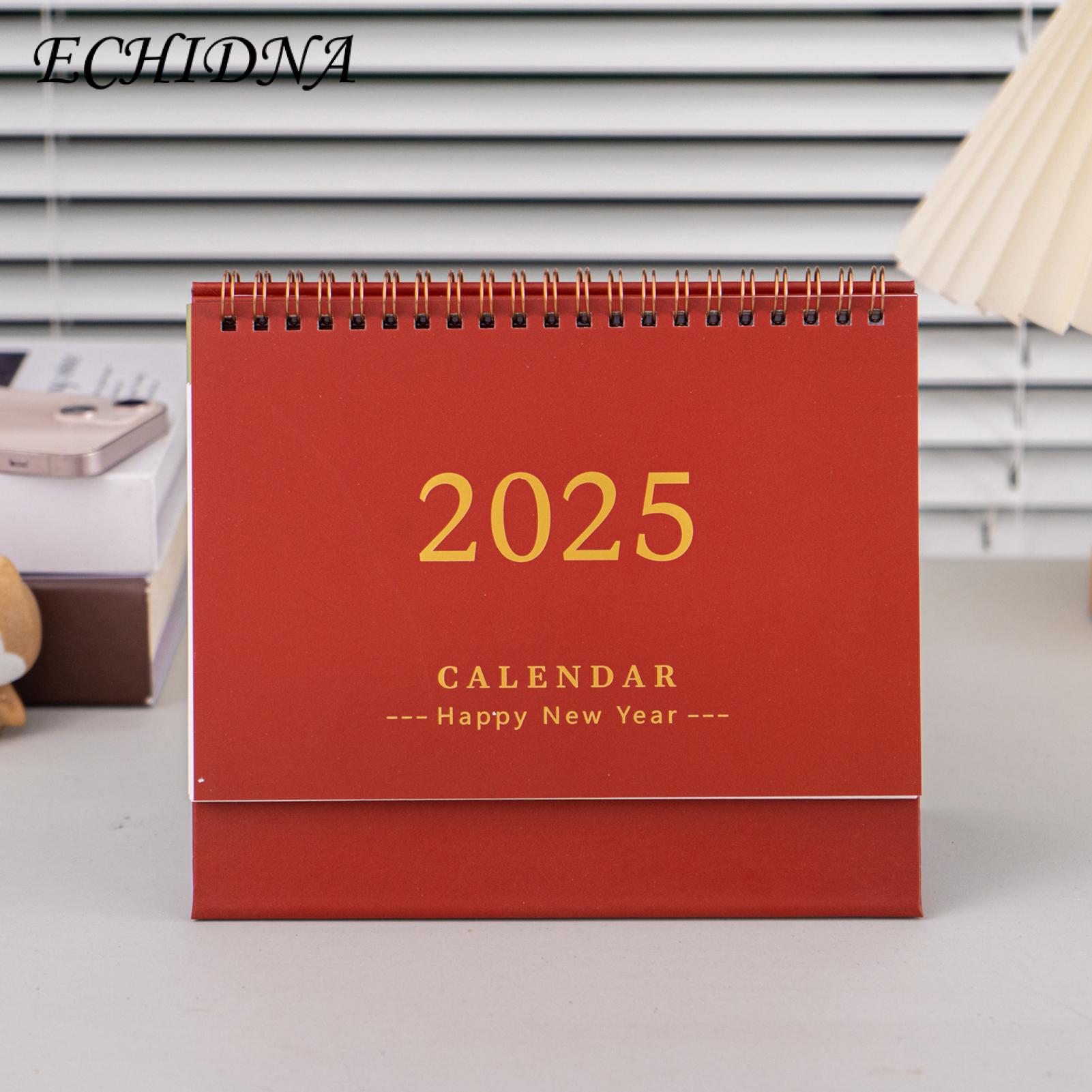 Vertical Flip-top Calendar 2025 Mini Desk Calendar Daily Planner Flip Calendar To-do List Memo Pad Time Management Schedule Organizer for Office Home School Compact Efficient Scheduler for Busy Home. 