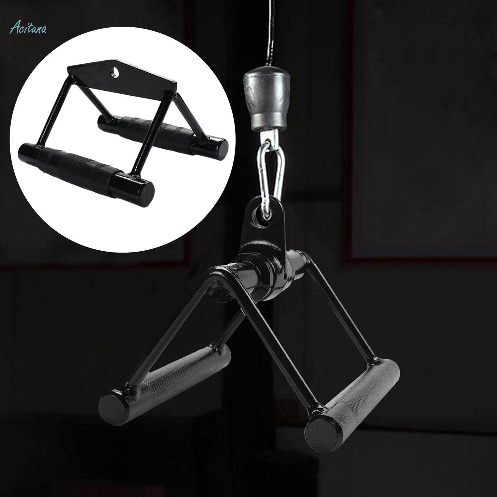 Home Gym Cable Attachment Machine Tricep Row Bar Double D Handle Normal