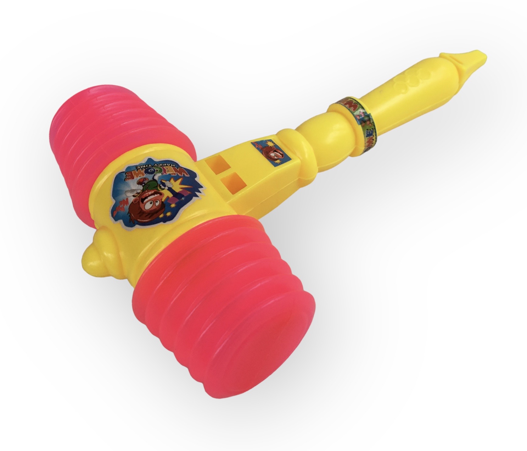 Whistle Sound Hammer Toy For Kids, Play Toy Educational Squeaky Toy Hammer Toddler, Squeaking Hammer Pounding Toy, Clown, Carnival, And Circus Birthday Party Favors, Best Gift For Boys And Girls Ages 2 Plus.. 